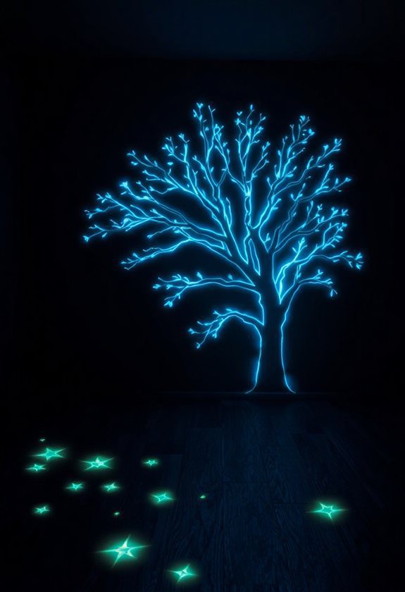 Creative Wall Painting Ideas: Glow-In-The-Dark Accents