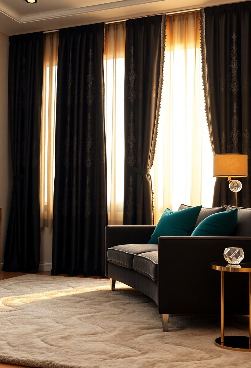 Luxurious Curtain Designs: Glamorous Blackout Curtains