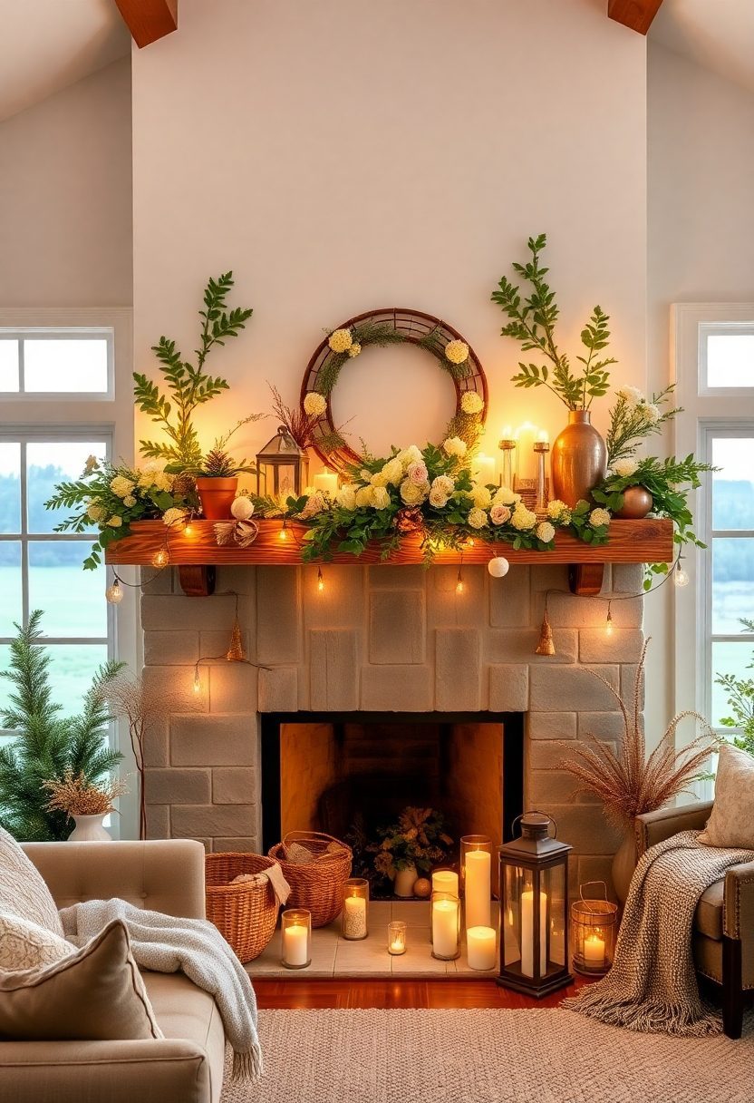 Farmhouse Mantle Decor Ideas: Seasonal Decor for Your Farmhouse Mantle