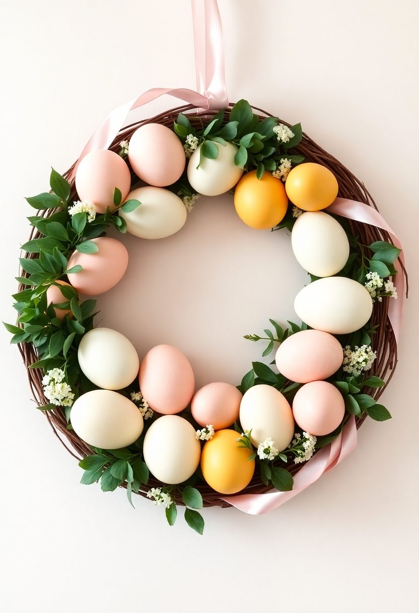 Easter Wreath Ideas: Easter Egg Wreath Decorating