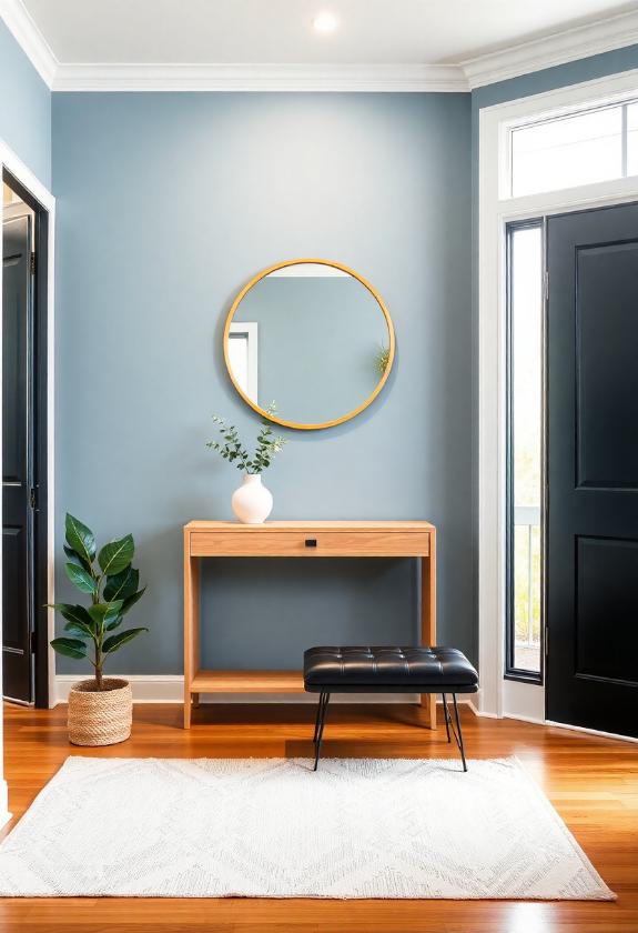 Dusty Blue Paint Ideas: Using Dusty Blue as a Statement Color in Your Entryway