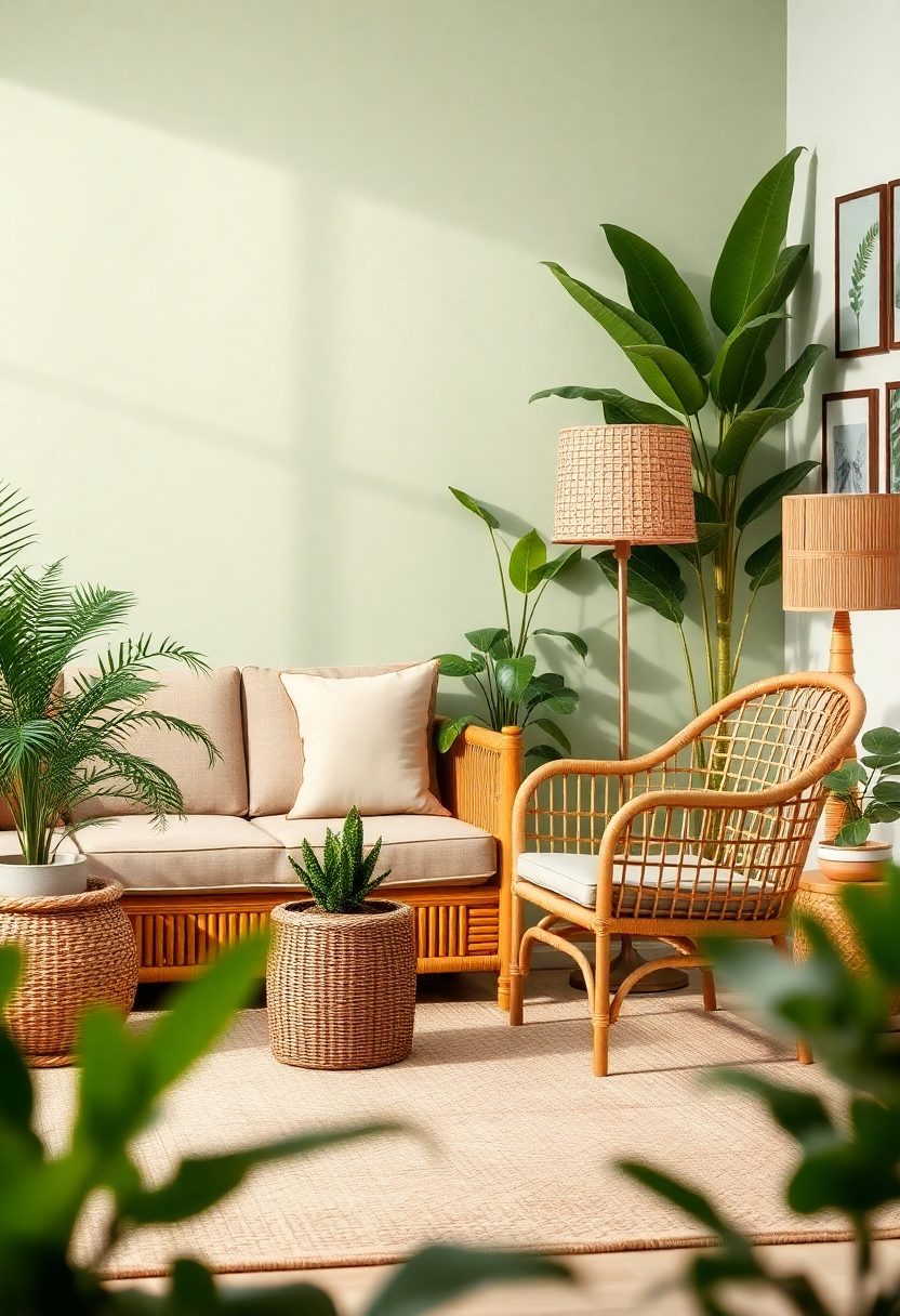 Home Decor Ideas for World Wildlife Day: Bamboo and Wicker Furniture