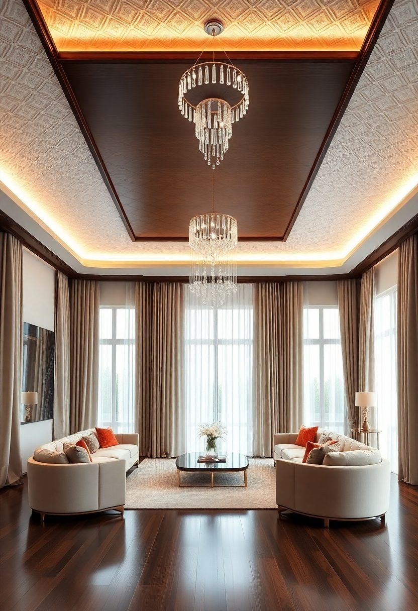 Luxury Ceiling Design Ideas: Textured Ceiling Designs for Luxury Homes