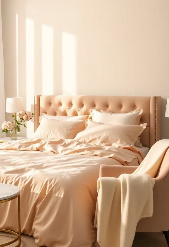 Bedroom Paint Colors  Ideas : Ivory and Champagne for a Luxurious Slumber 