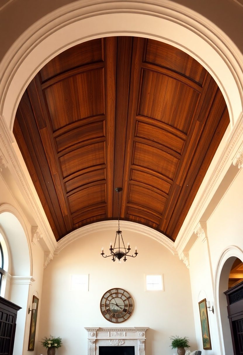 Luxury Ceiling Design Ideas: Sophisticated Barrel Vaulted Ceilings