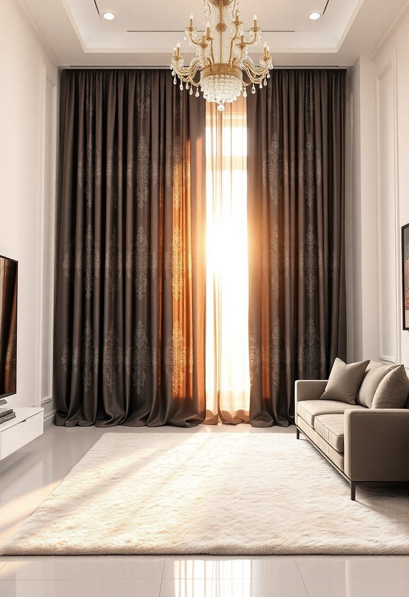 10 Luxurious Curtain Designs That Add Glamour to Any Room! 1 Luxurious Curtain Designs: Modern Luxury Curtain Designs