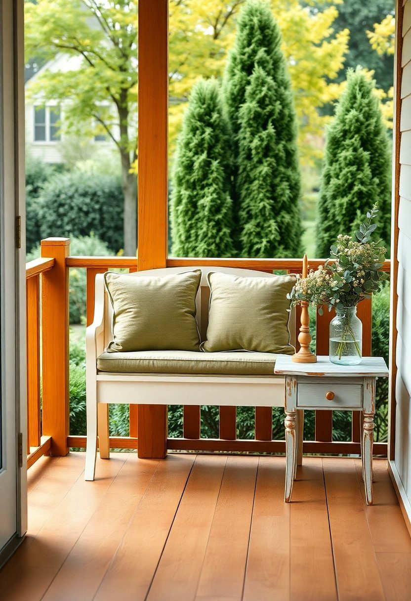 Small Front Porch Decorating Ideas: Simple Yet Elegant Furniture Arrangements