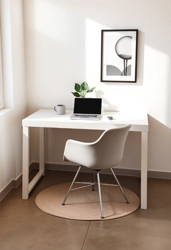 Office Cubicle Aesthetic Ideas: Minimalist Chic