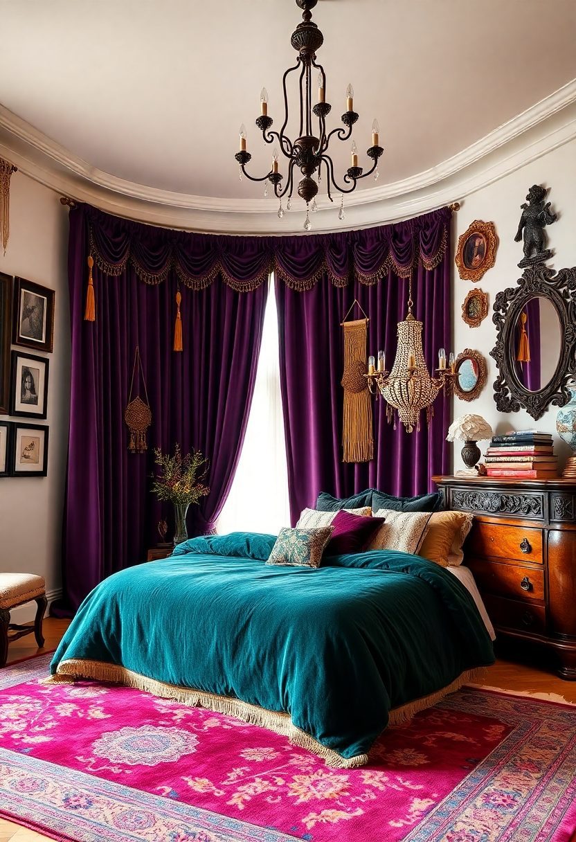 Bedroom Aesthetic Ideas: Bohemian Luxe Boudoir