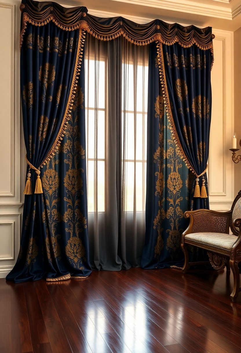 Luxurious Curtain Designs: Luxurious Patterned Curtain Fabrics