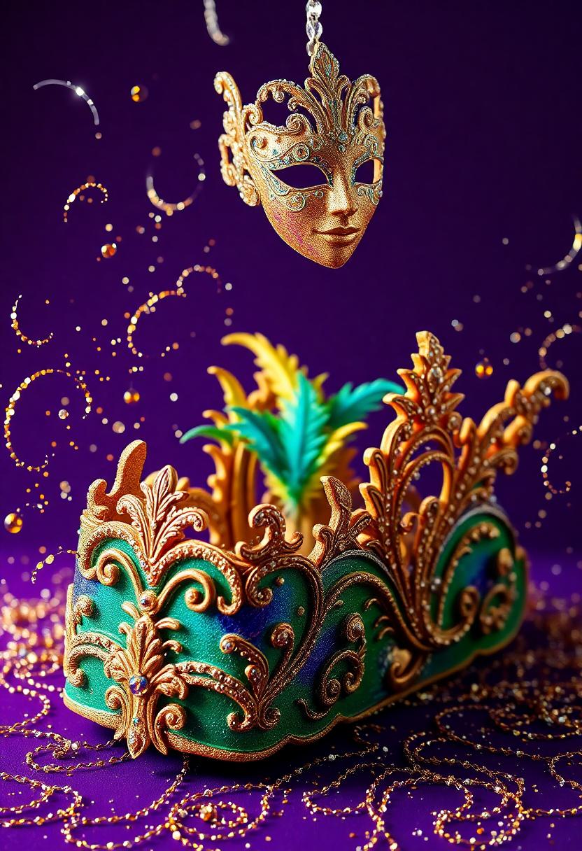 Mardi Gras Themed Decoration Ideas: Faux Mardi Gras Float and Parade Decor