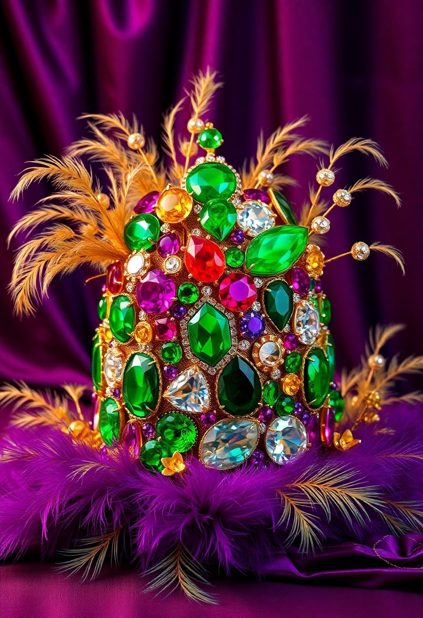 Mardi Gras Themed Decoration Ideas: Faux Jewel and Gem Decorations