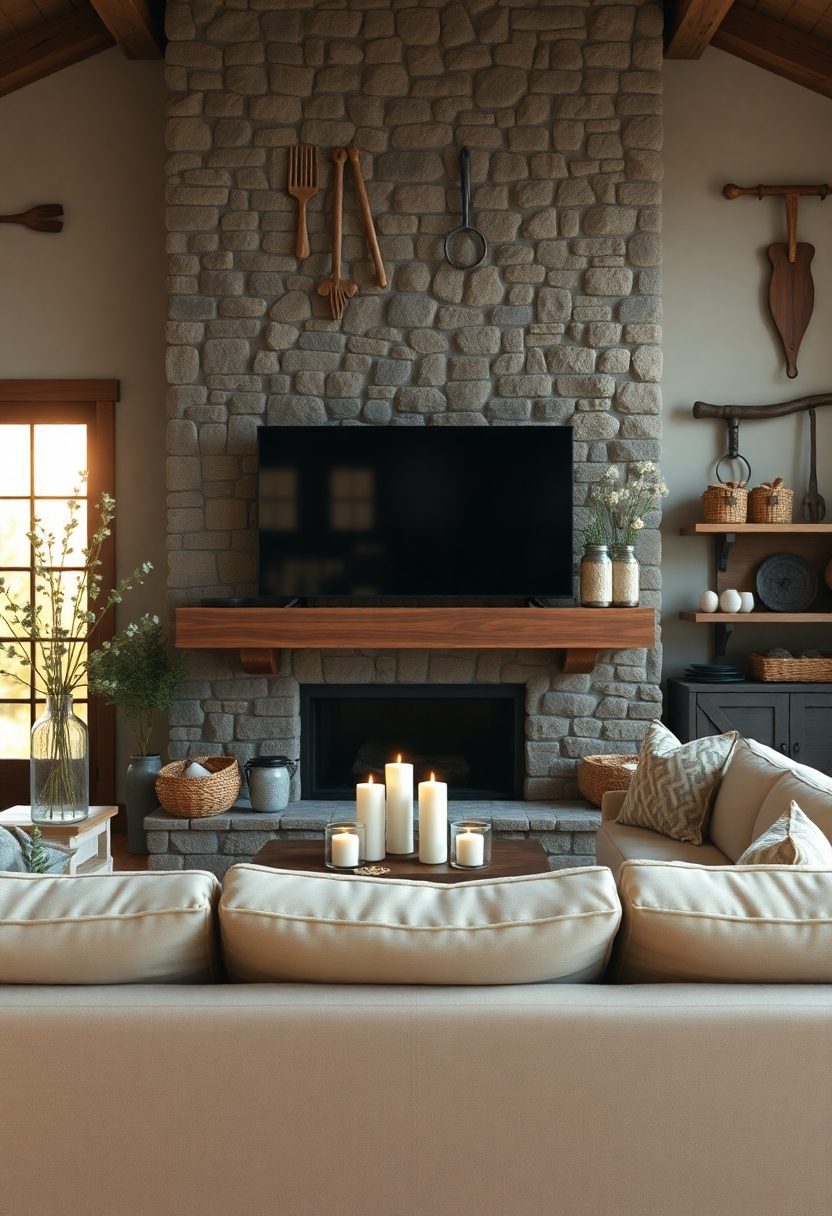 Farmhouse Mantles Decor: Creating A Focal Point With TV