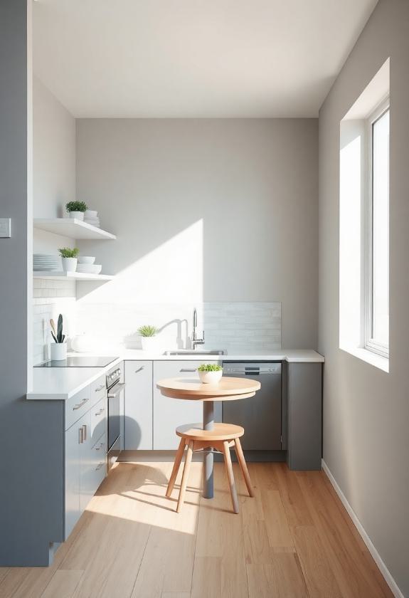 Kitchen Paint Colors: Light Gray Options to Create an Illusion of Space