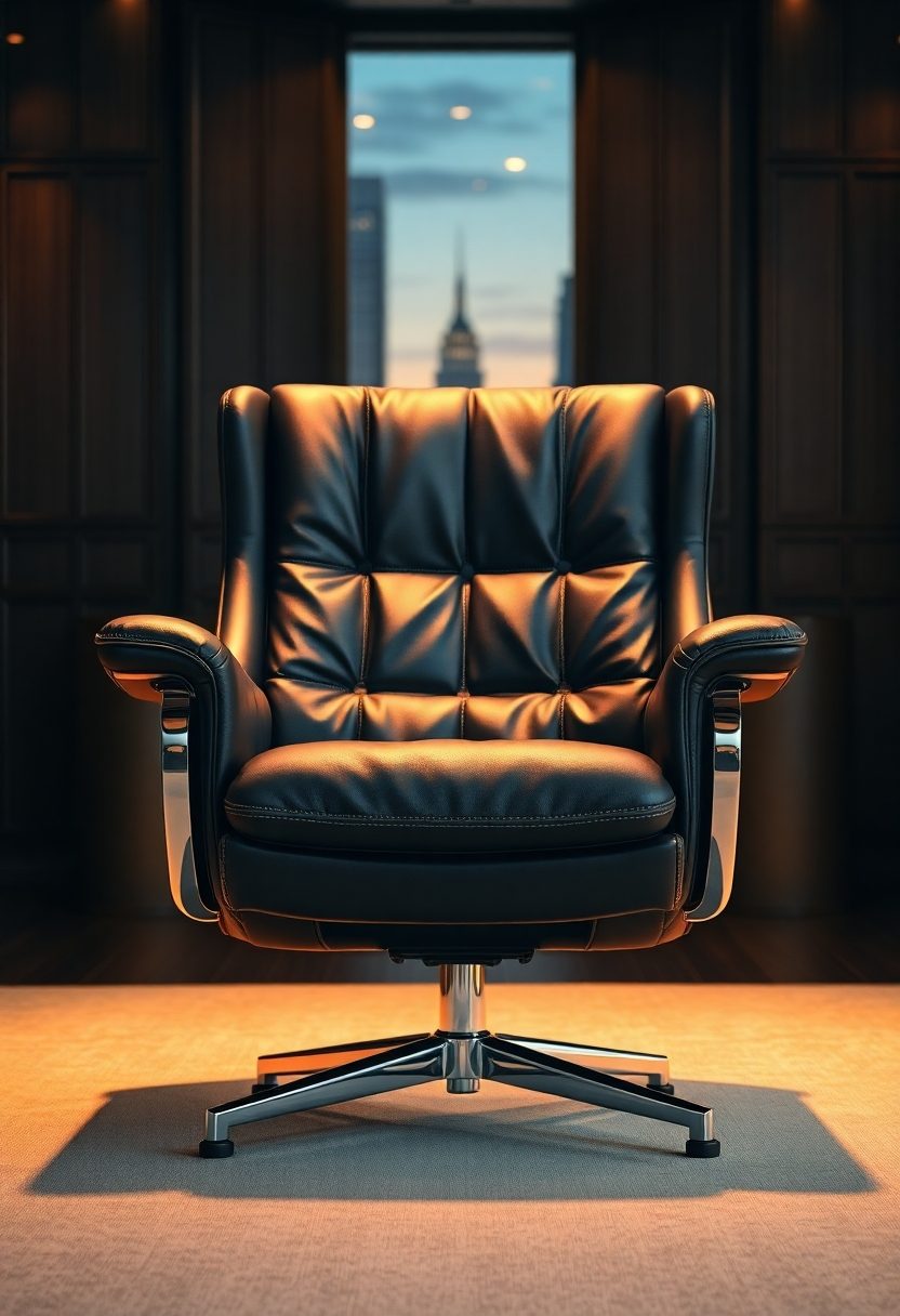 Luxury Office Furniture Ideas: Luxurious Leather Seating