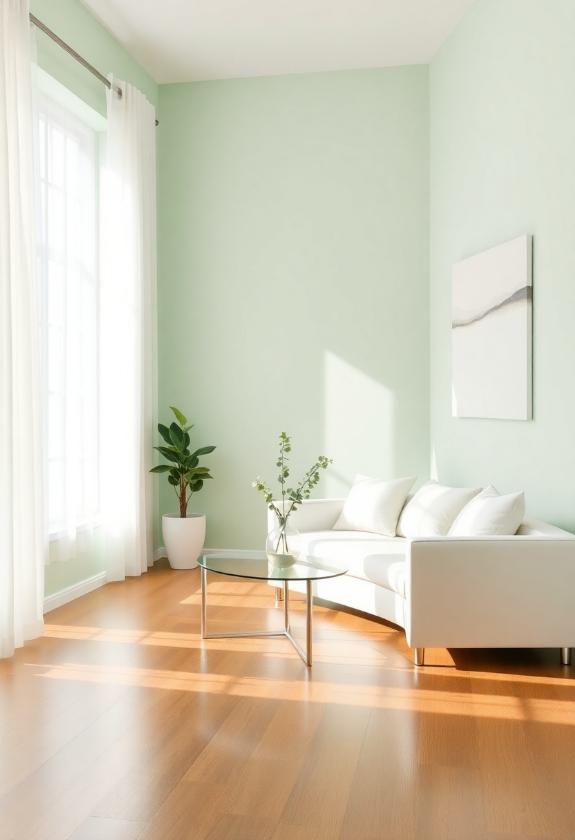 Paint Colors for Small Spaces Ideas: Minty Fresh for a Larger Appearance