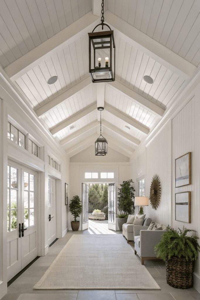 20+ Transform Your Space with Benjamin Moore White Dove Ideas! 2 Benjamin Moore White Dove Ideas: 2. Transform Your Ceiling into a Light-Filled Haven