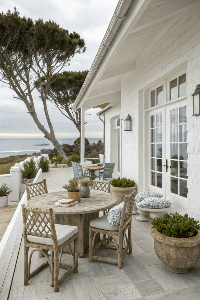 Benjamin Moore Chantilly Lace Ideas: 12. Transform Your Outdoor Patio with a Fresh Coastal Look