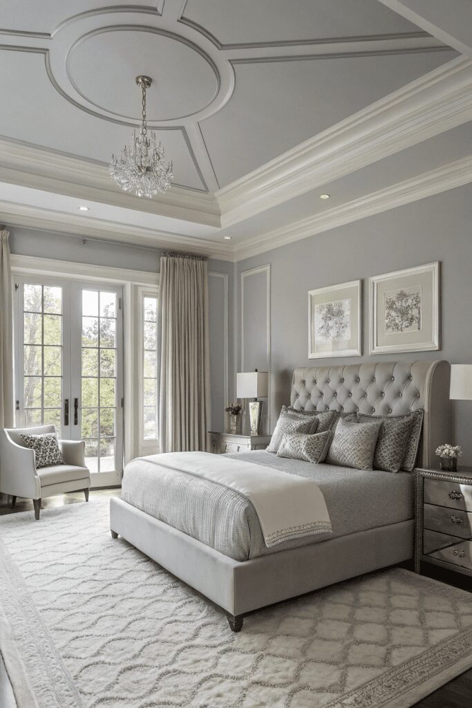 15+ Revere Pewter by Benjamin Moore Ideas - Tips You’ll Love 10 Benjamin Moore Revere Pewter Ideas: 10. Revere Pewter for a Luxe Master Bedroom with Silver Accents