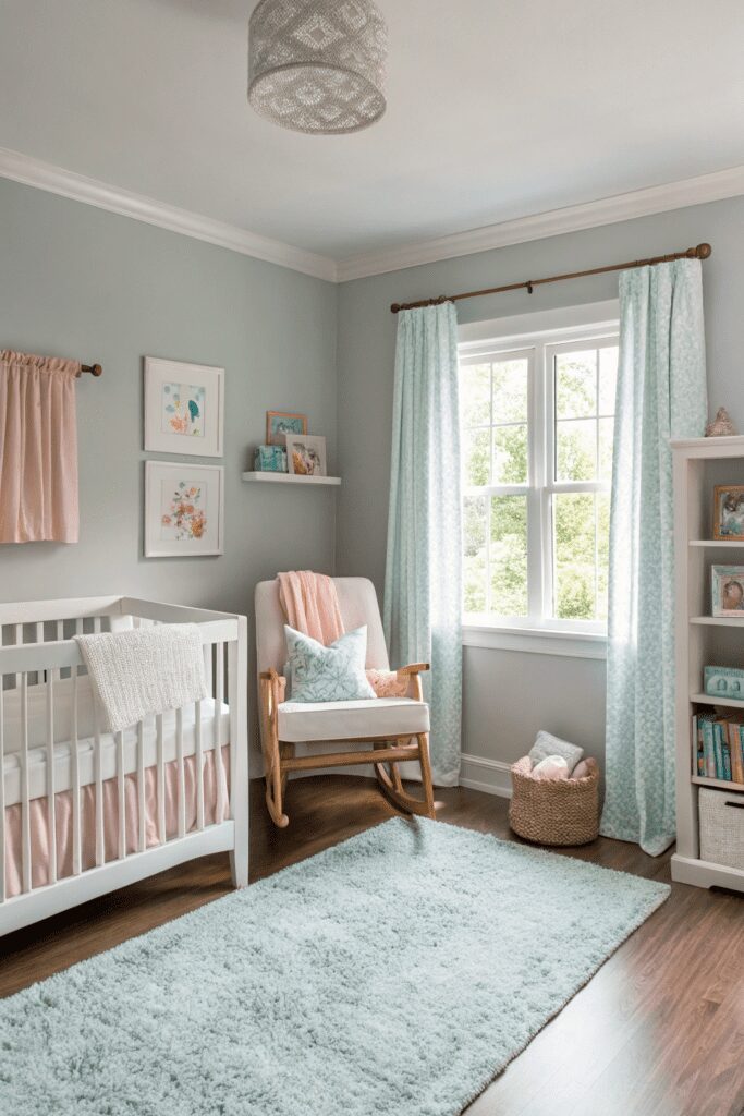 15+ Revere Pewter by Benjamin Moore Ideas - Tips You’ll Love 12 Benjamin Moore Revere Pewter Ideas: 12. Revere Pewter for a Tranquil Nursery with Soft, Muted Accents