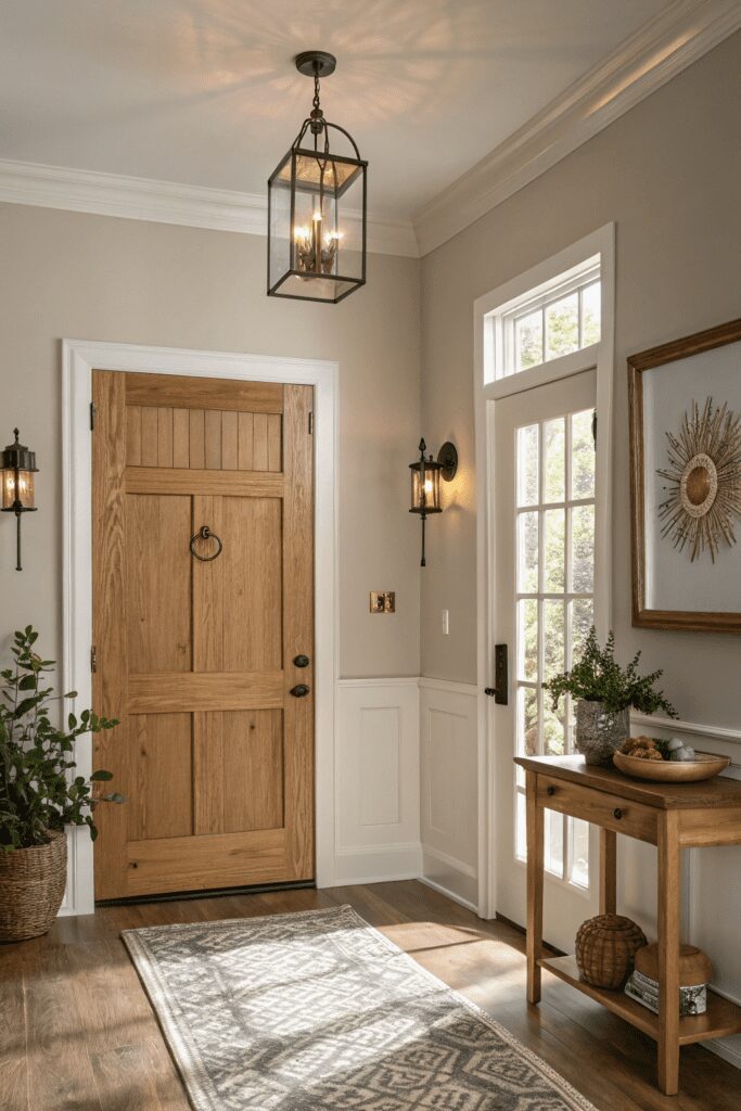20+ Pale Oak by Benjamin Moore: Your New Paint Color Ideas! 1 Benjamin Moore Pale Oak Ideas: 1. Create a Warm, Inviting Entryway