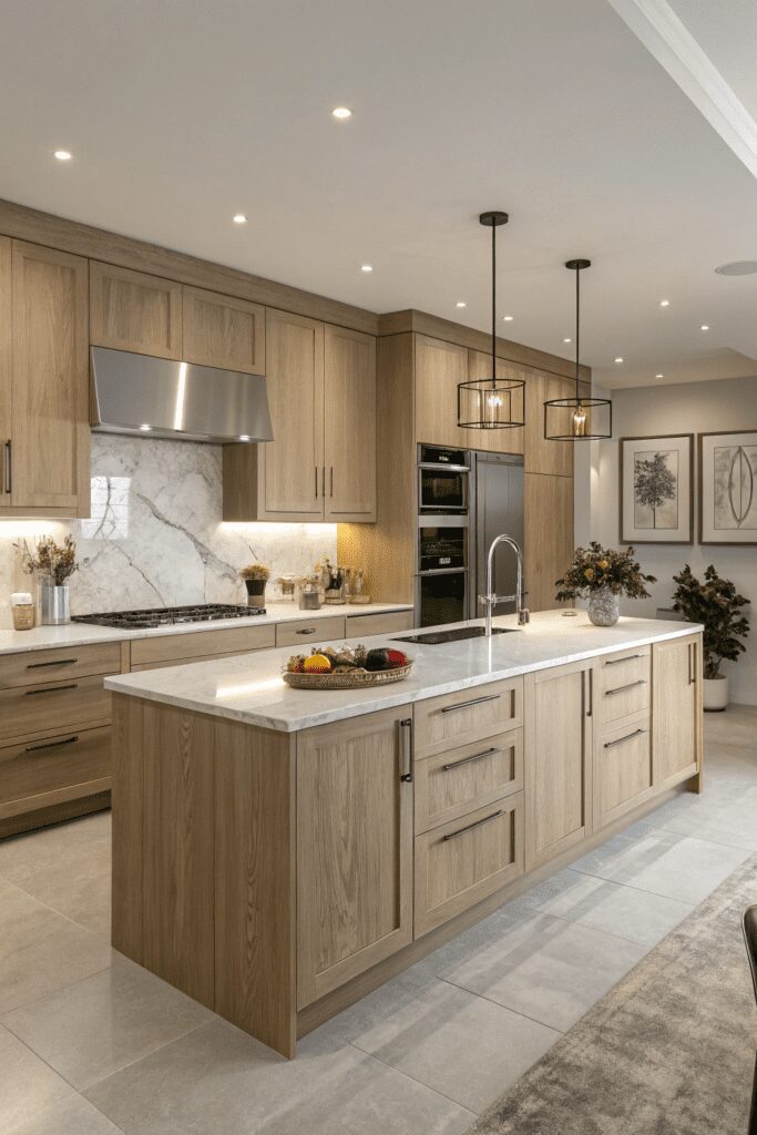 20+ Pale Oak by Benjamin Moore: Your New Paint Color Ideas! 5 Benjamin Moore Pale Oak Ideas: 5. Use Pale Oak in a Modern Kitchen for Subtle Elegance