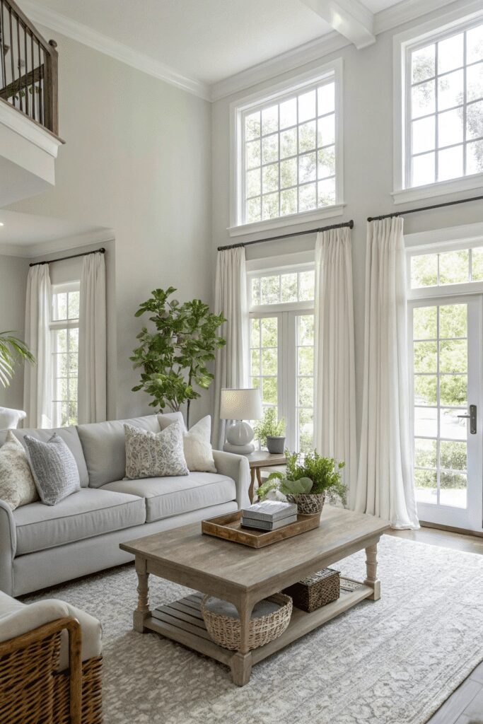 15+ Stunning Agreeable Gray Ideas You Need to See! 1 Sherwin Williams Agreeable Gray Ideas: 1. Light and Airy Living Room Makeover