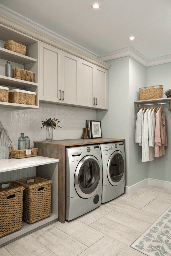 Benjamin Moore Pale Oak Ideas: 12. Refresh Your Laundry Room for a Light, Clean Look