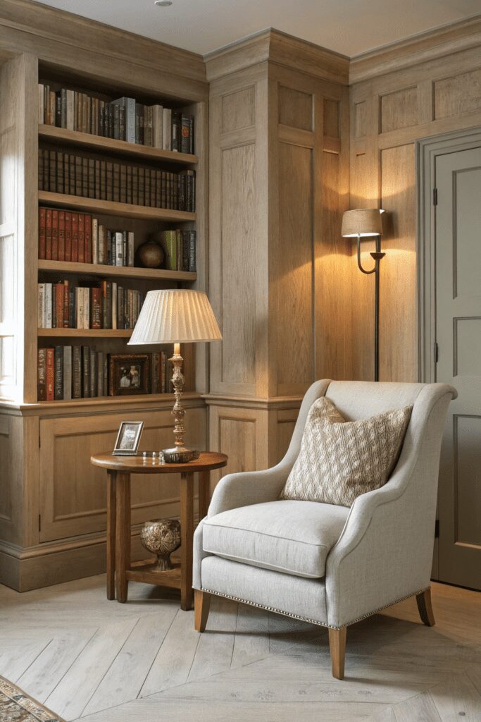 20+ Pale Oak by Benjamin Moore: Your New Paint Color Ideas! 13 Benjamin Moore Pale Oak Ideas: 13. Use Pale Oak to Create a Cozy Reading Nook