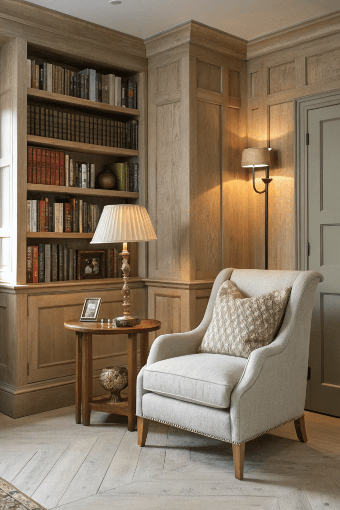 Benjamin Moore Pale Oak Ideas: 13. Use Pale Oak to Create a Cozy Reading Nook