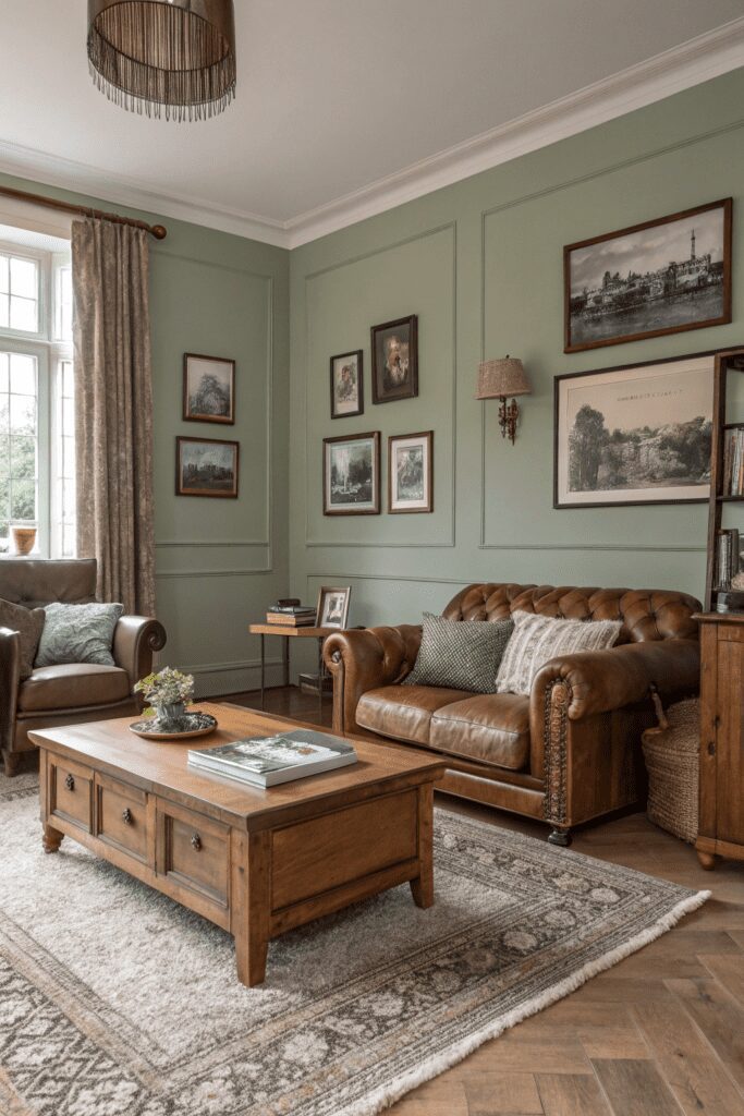 10+ Vintage Vogue Paint Ideas You’ll Want to Try Right Now! 3 Vintage Vogue Benjamin Moore Ideas: 3. Dusty Sage for a Retro Revival