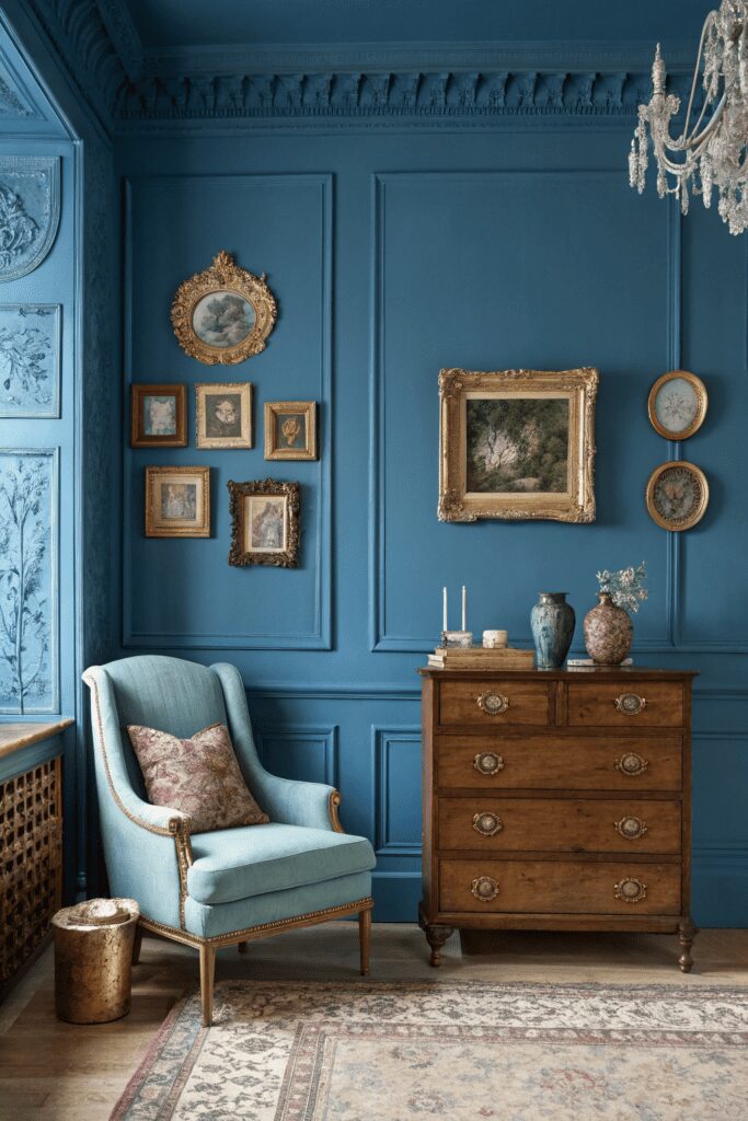10+ Vintage Vogue Paint Ideas You’ll Want to Try Right Now! 4 Vintage Vogue Benjamin Moore Ideas: 4. Classic Blue with a Vintage Twist