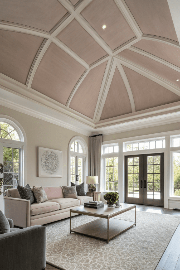 Benjamin Moore Pashmina Ideas: 4. Pashmina Ceiling for an Unexpected Architectural Twist