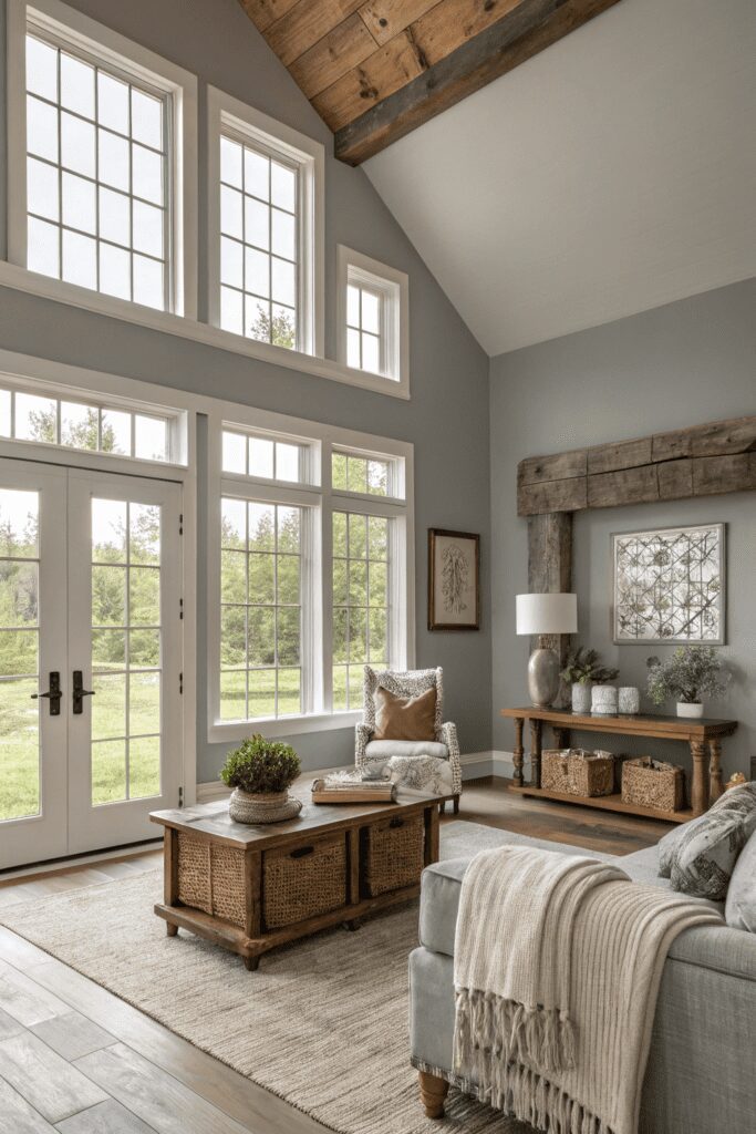 15+ Stunning Agreeable Gray Ideas You Need to See! 10 Sherwin Williams Agreeable Gray Ideas: 10. Agreeable Gray for Modern Farmhouse Charm
