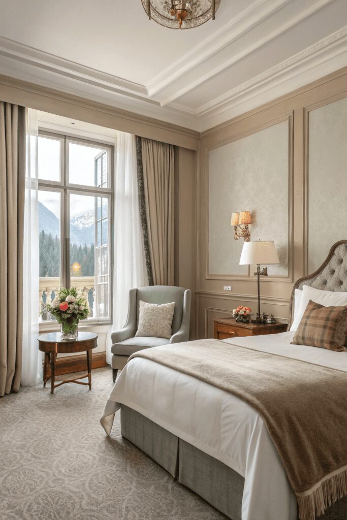 15+ Upgrade Your Space with Benjamin Moore Pashmina Ideas! 12 Benjamin Moore Pashmina Ideas: 12. Layered Neutrals with Pashmina for a Luxe Hotel Vibe