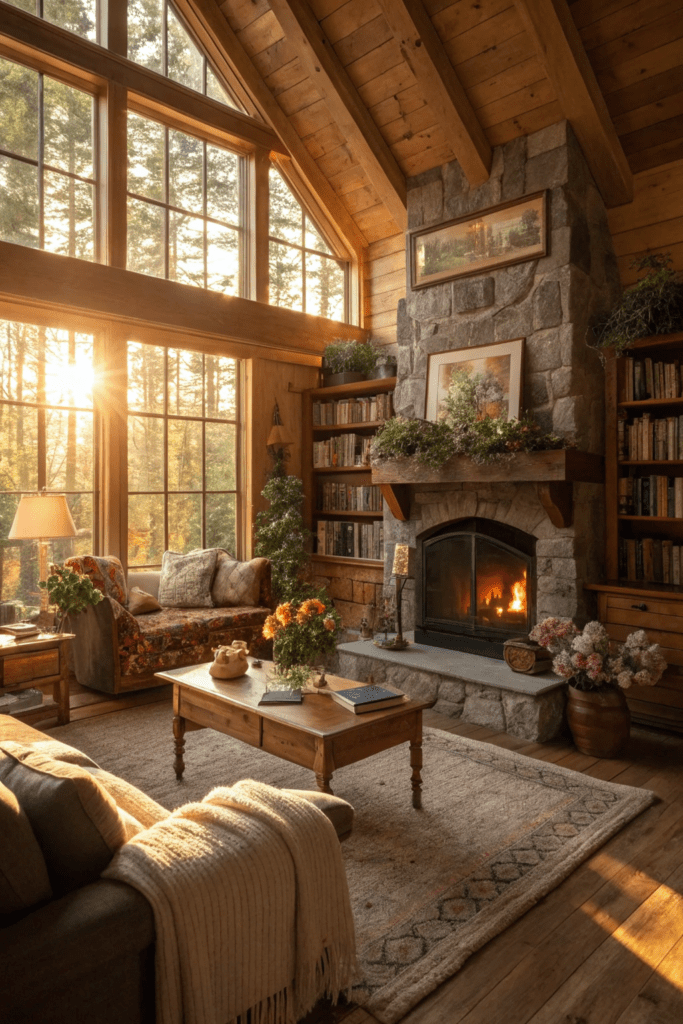 Cottage Core Living Rooms Ideas: 3. Sun-Kissed Cottage Retreat