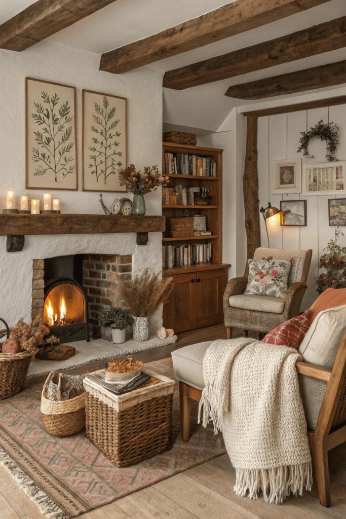 Cottage Core Living Rooms Ideas: 11. The Woodland Folk Tale Den