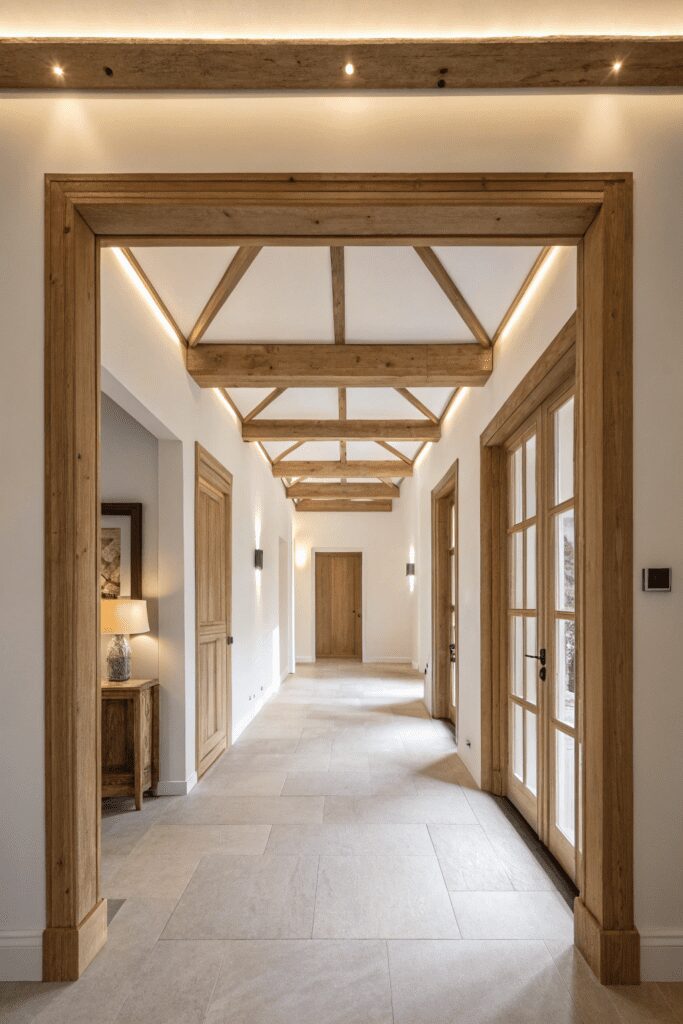 Cased Openings Between Rooms Ideas: 5. Floating Beam Frame for a Minimalist Touch