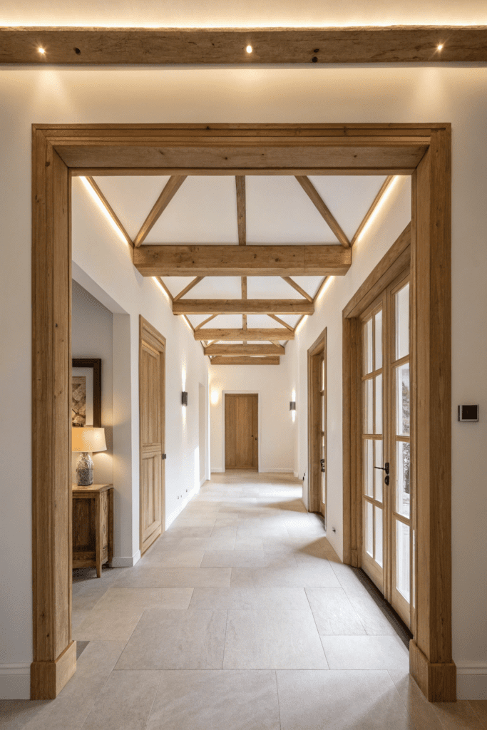 Cased Openings Between Rooms Ideas: 5. Floating Beam Frame for a Minimalist Touch