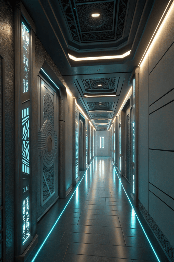 Cased Openings Between Rooms Ideas: 17. Fiber Optic-Illuminated Threshold for a Sci-Fi Vibe