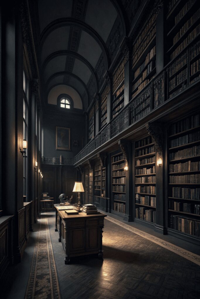 20+ Stunning Black Room Ideas You Need to Try Now! 6 Black Rooms Ideas: 6. The Phantom Library