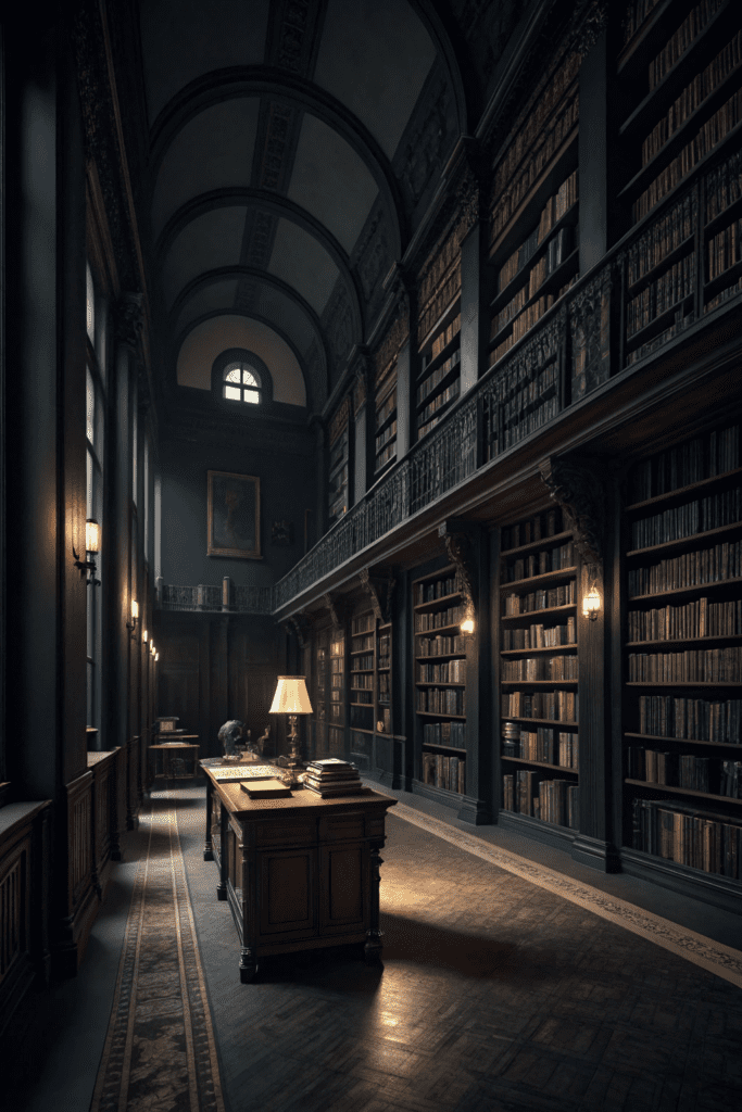 Black Rooms Ideas: 6. The Phantom Library