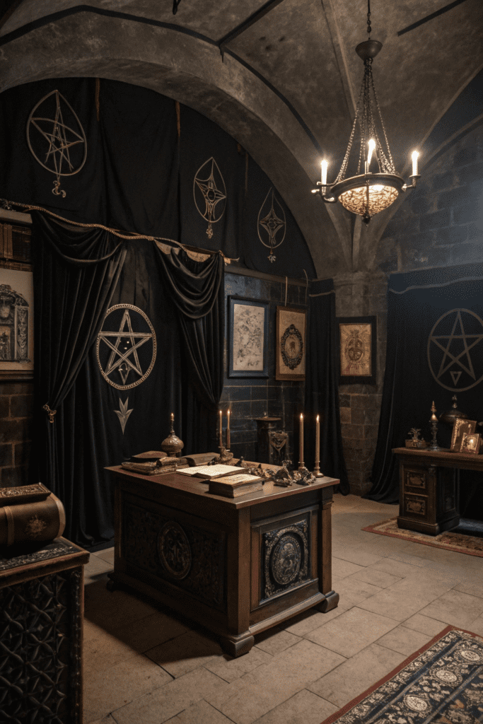 Black Rooms Ideas: 13. The Dark Illusionist’s Chamber