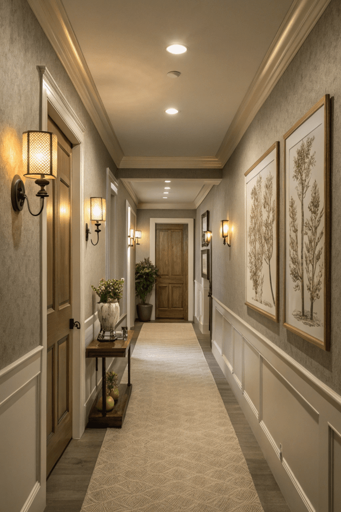 Sherwin Williams Agreeable Gray Ideas: 15. Warm and Inviting Hallway Walls