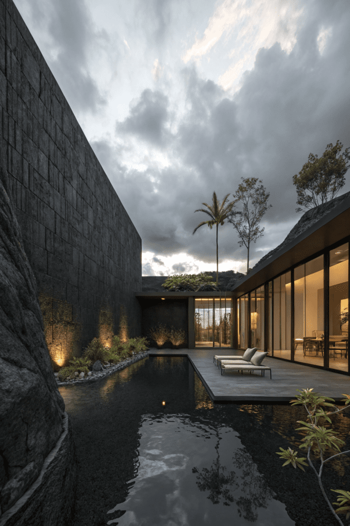 Black Rooms Ideas: 14. The Black Sand Oasis