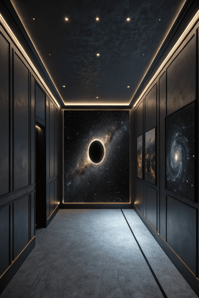 Black Rooms Ideas: 18. The Black Hole Experience