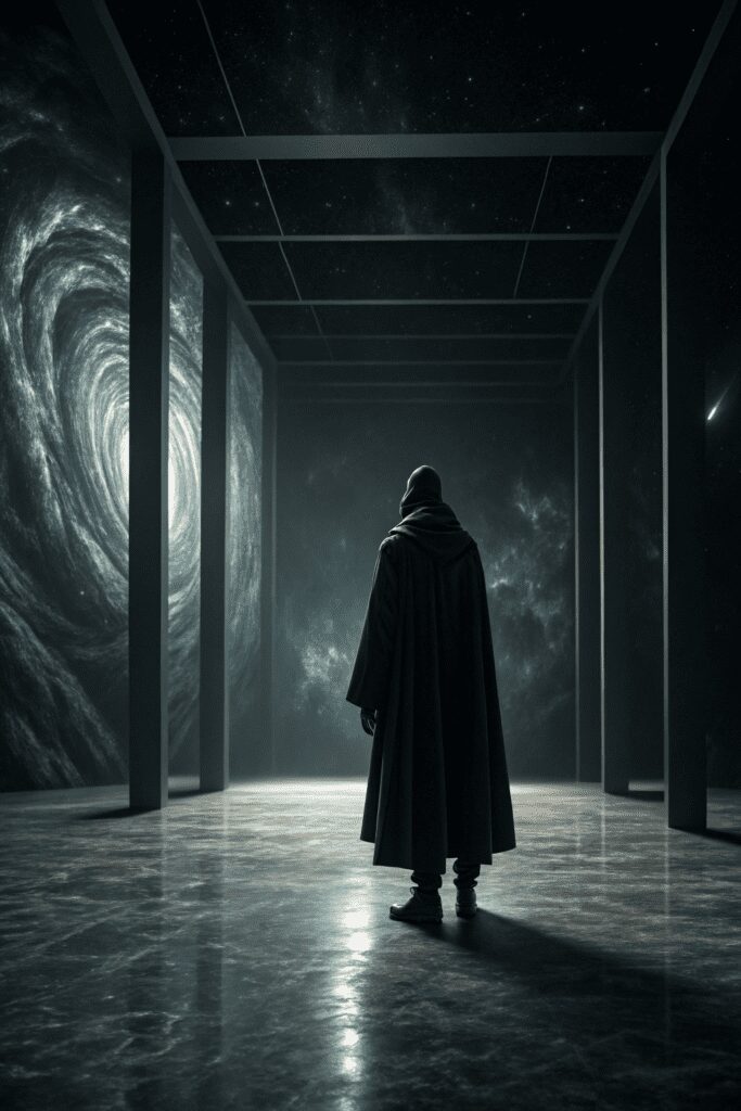 20+ Stunning Black Room Ideas You Need to Try Now! 24 Black Rooms Ideas: 24. The Dreamwalker’s Void