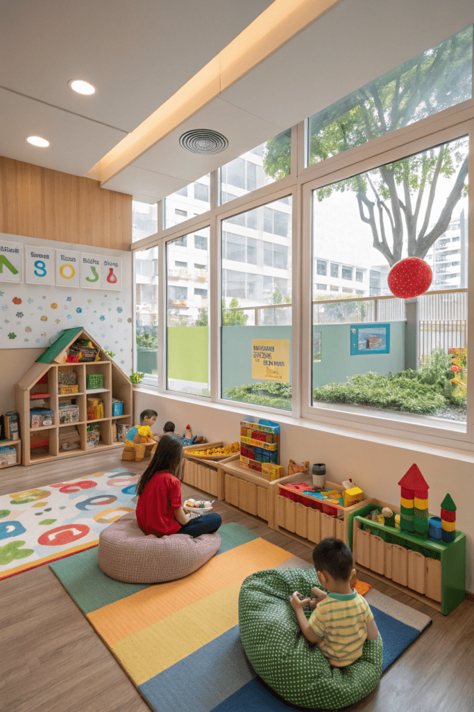 Daycare Rooms Ideas: 2. Mini City Builders Zone