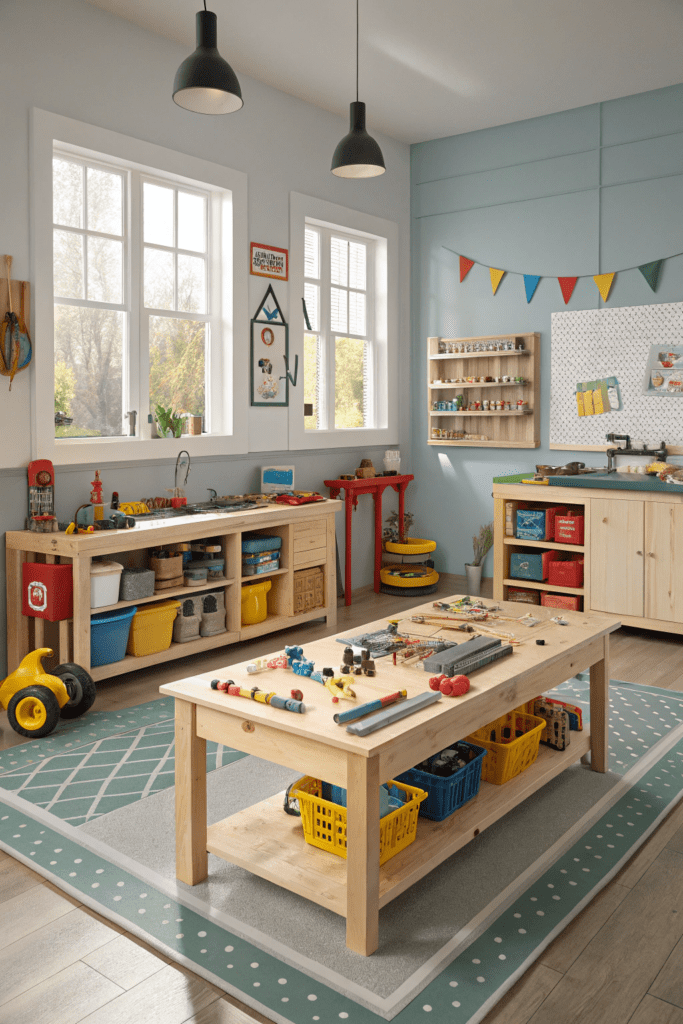 Daycare Rooms Ideas: 8. Tinkerer's Workshop & Invention Lab