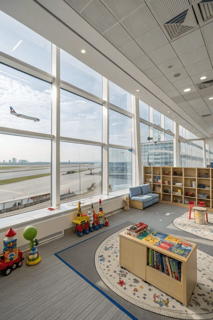 10+ Create the Perfect Daycare Room Ideas - Explore More! 10 Daycare Rooms Ideas: 10. Mini Airport & Travel Hub